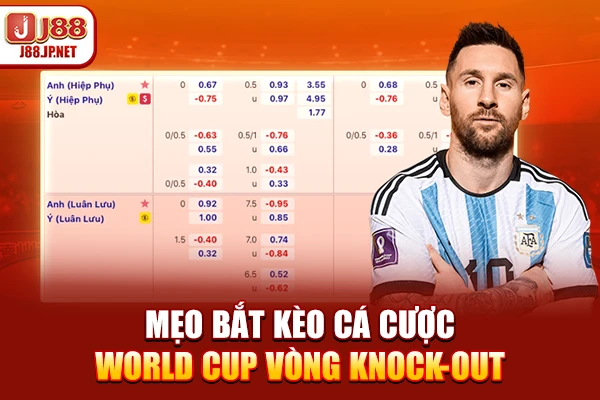 Mẹo bắt kèo cá cược World Cup vòng knock-out